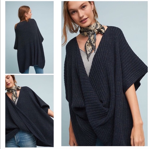 Anthropologie Sweaters - EUC by Anthropologie Twisted Ribbed Knit Sweater